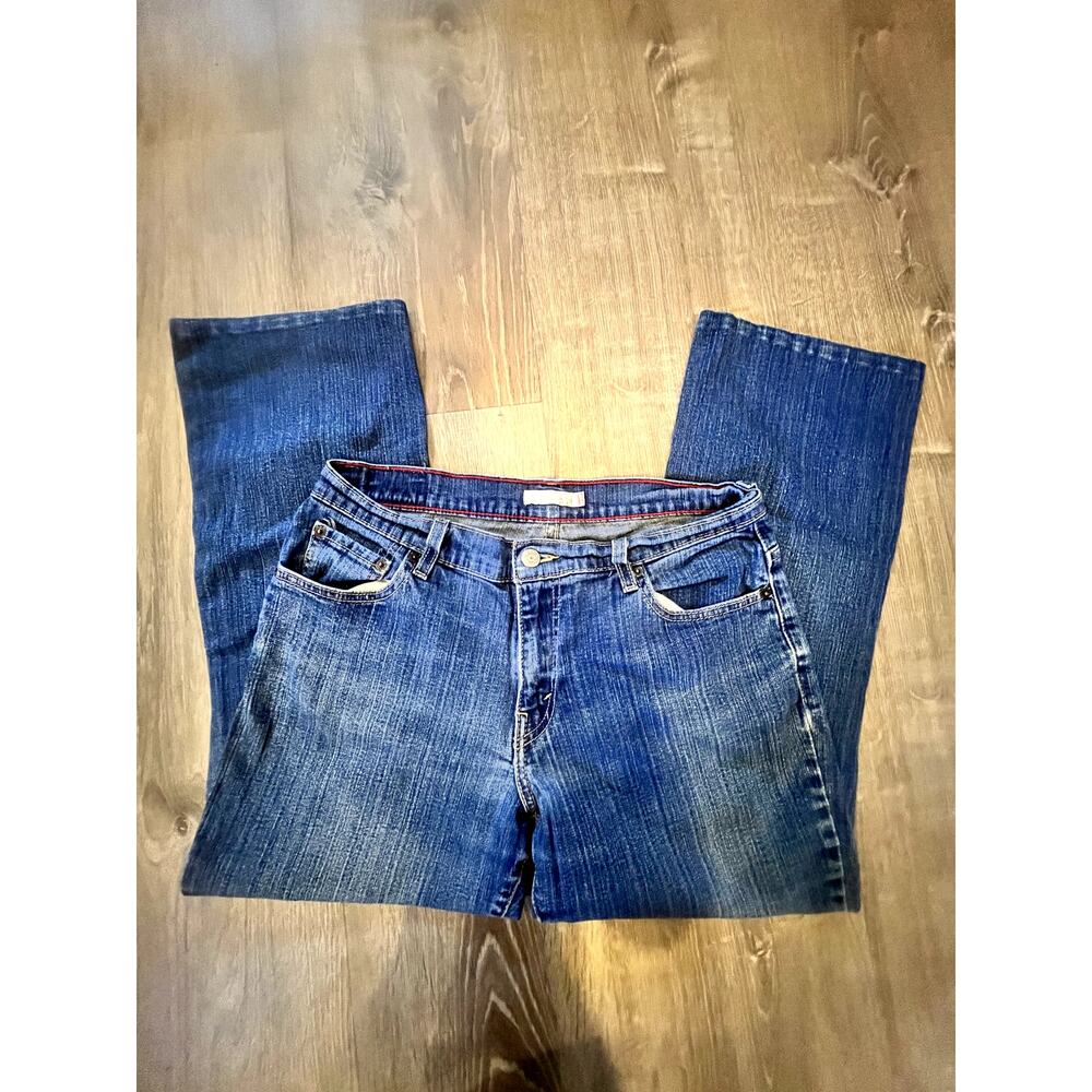 Levi's 505 Relaxed Bootcut Jeans 10 Short Medium Wash Classic Fit
